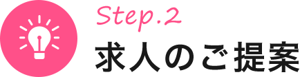 STEP2:求人のご提案